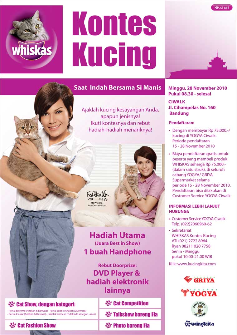 kontes kucing whiskas